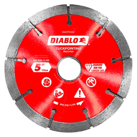 Diablo 5" Diamond Tuck Point Blade for Masonry DMATP0500